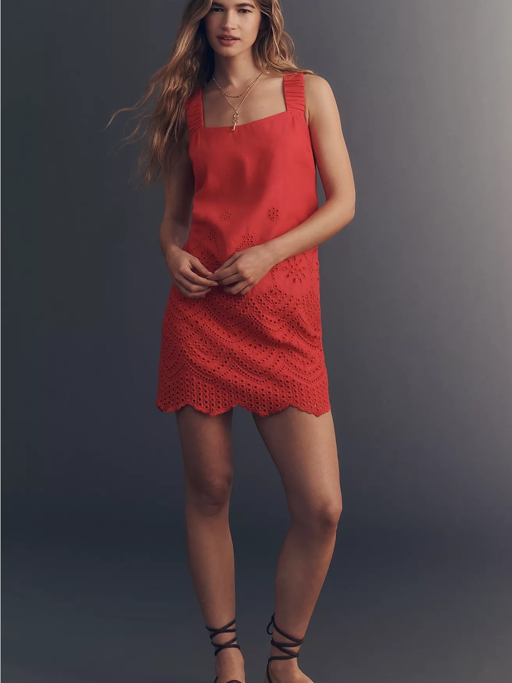 Greylin Kallie Linen Cotton Mini Dress NWT!